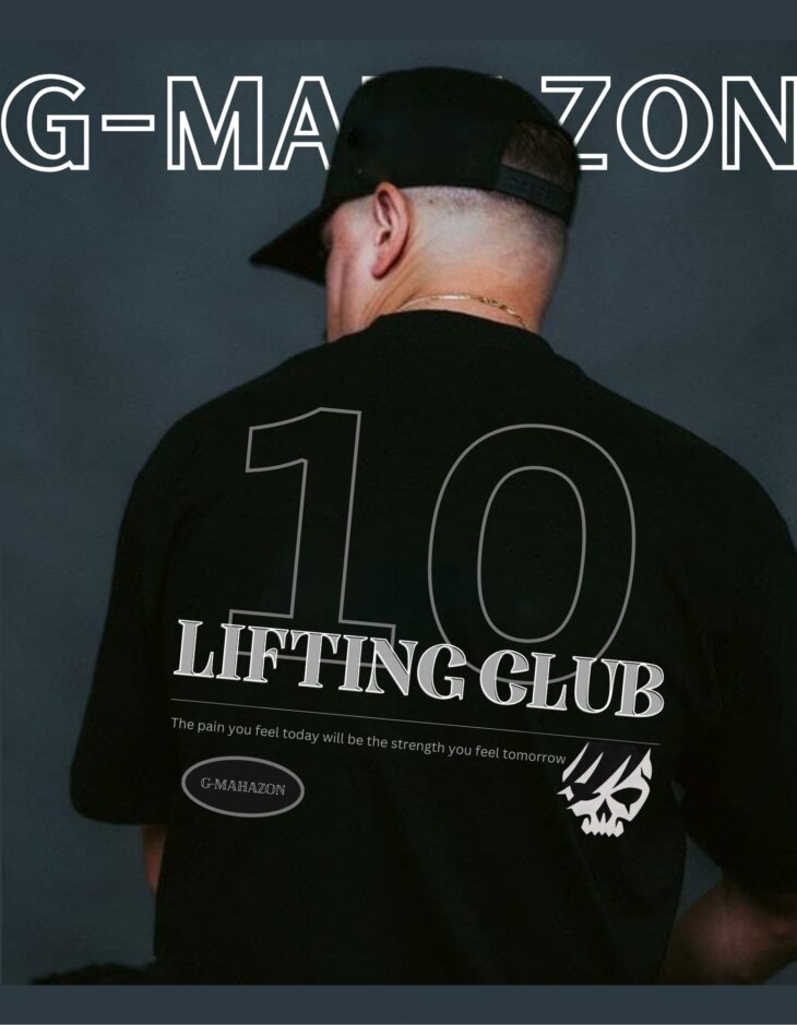 G-mahazon, gym T-shirt, gym wear, men, women, unisex, gym wear lifting club, CARDIO, hiking