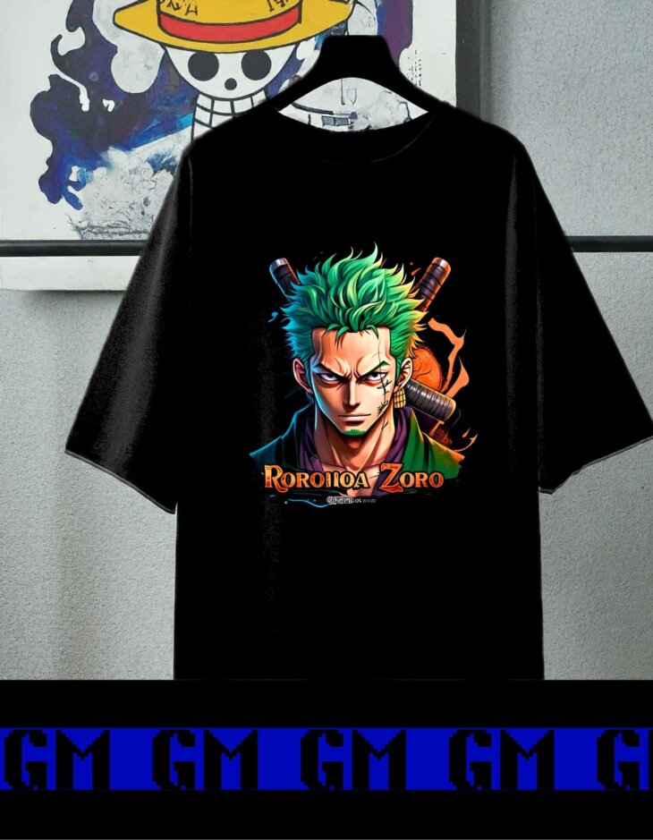 G-mahazon, anime, anime tees, one piece, movie, roronoa zoro, swordman, best thsirt under 1000, best anime tshirt under 1000, best anime tshirt under 500, best tshirt near me, best trendy tshirt, trendey oversized tshirt, tees, best oversized tshirt, best oversized tees under 1000. tshirt under 800. most popular tshirt. black T-shirt, clothig, value for money, eaay return, love, home, dailyuse tees