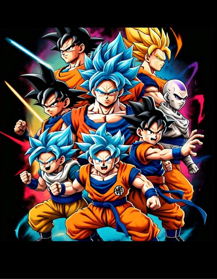 G-mahazon, anime, anime tshirt, black, oversized tshirt, oversized tees under 700, anime, dragon ballz, goku, goku T-shirt