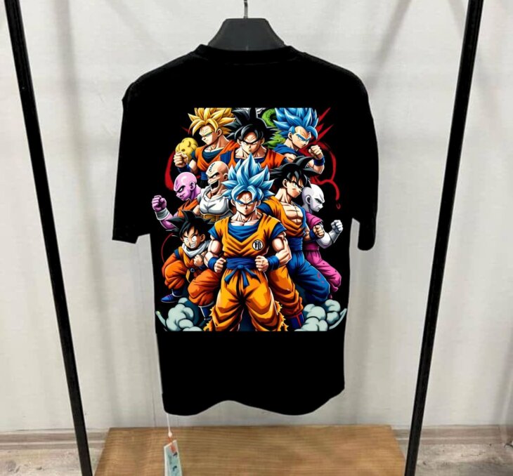 G-mahazon, dragon ballz, tshirt, oversized tees, black, goku, buluma, anime, anime design