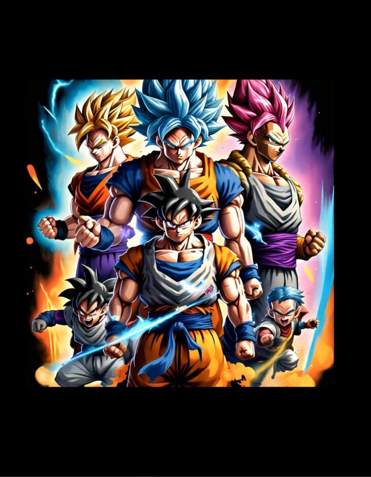 g-mahazon, anime, anime tshirt, black, regularfit tshirt, goku, goku tshirt.