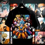 G-mahazon, dragon ballz, tshirt, oversized tees, black, goku, buluma, anime, anime design