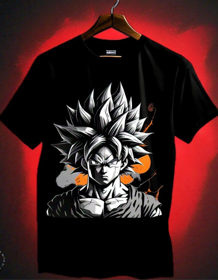 G-mahazon, anime, anime tshirt, black, black tshirt, goku, goku hero, tshirt under 799.