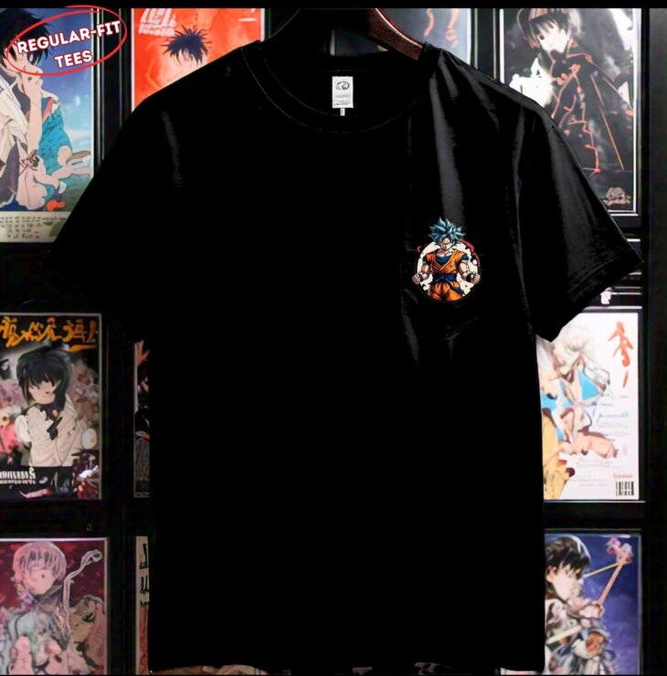 g-mahazon, anime, anime tshirt, black, black tshirt, tees, tshirt under 600. anime desidn, dragon bollz, goku, goku design, limited edition