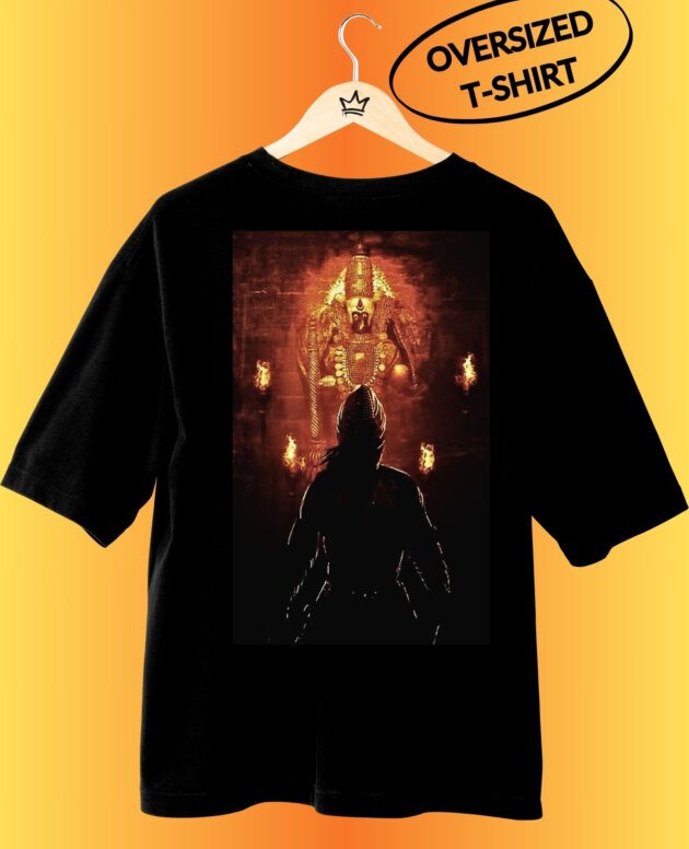 g-mahazon, hindu, kali maa, rajput, black, black tshirt, oversized T-shirt