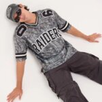 g-mahazon.Las Vegas Raiders Camo Jersey Oversized Mesh Jersey Streetwear Football Jersey Camo Print Jersey Vintage Sports Aesthetic