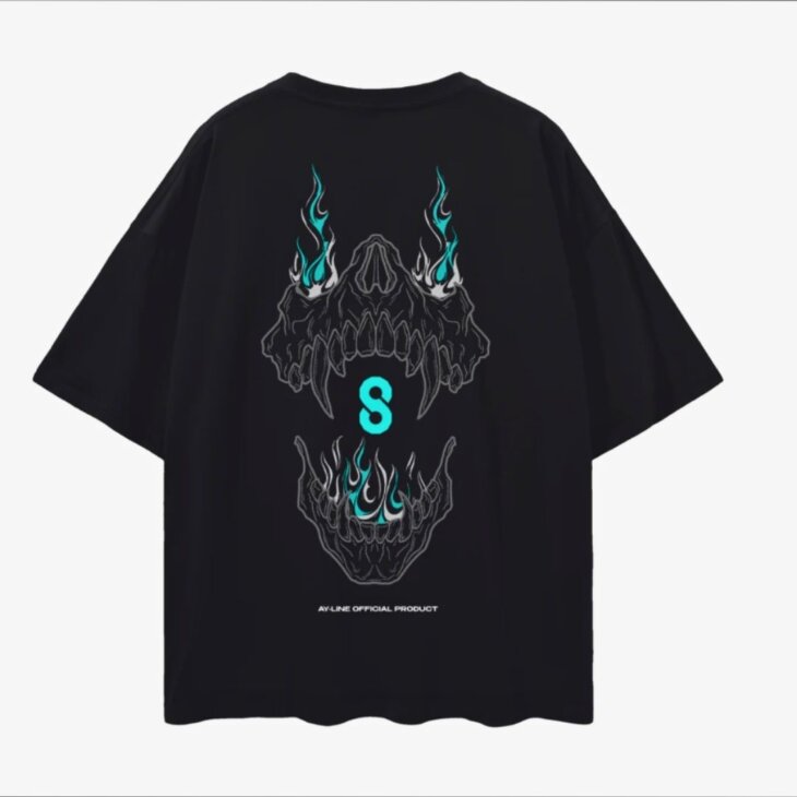 G-mahazon high quality t-shirt Oversized black t-shirt