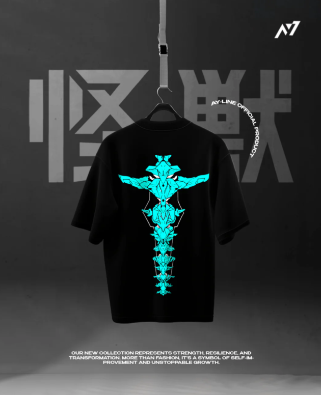 G-mahazon cyber tees neon blue tees