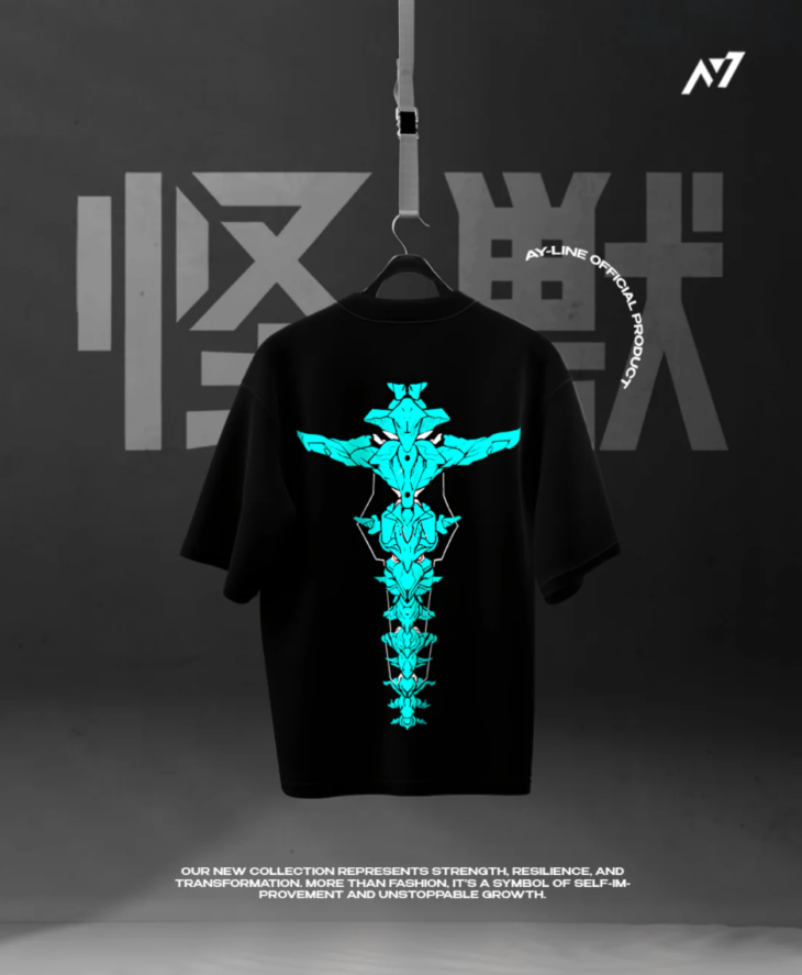 G-mahazon cyber tees neon blue tees